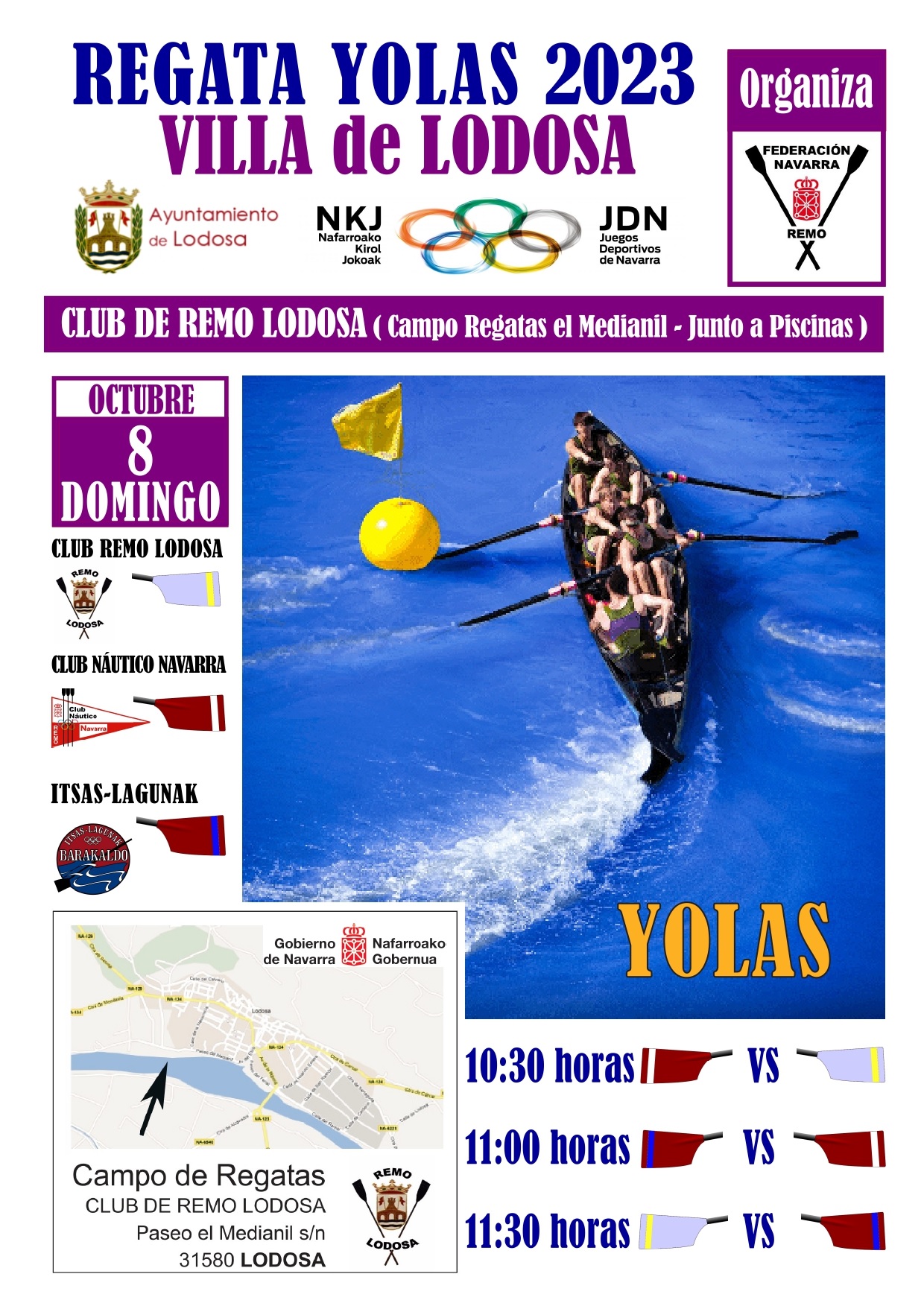 Resultados Regata Yolas Villa de Lodosa 2023